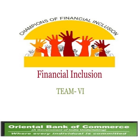 Financial inclusion OBC BANK
