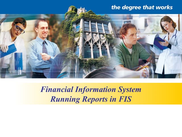 Financial information system