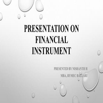 Financial instruments