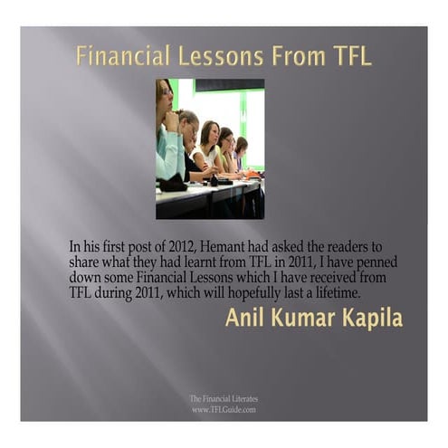 Financial Lessons from TFL