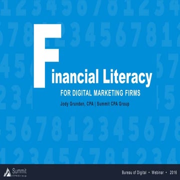 Financial Literacy for Digital Marketing Firms