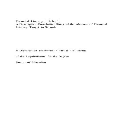 Financial Literacy Among the Senior High School Students: Basis for ...