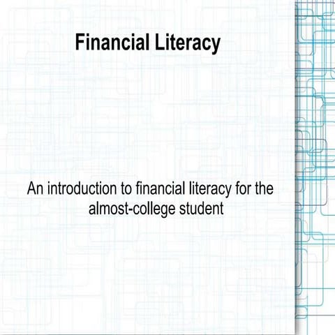 Beth Tfiloh HS: Financial Literacy Presentation