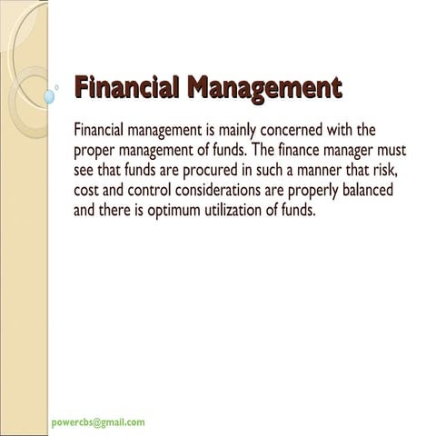Financial Management