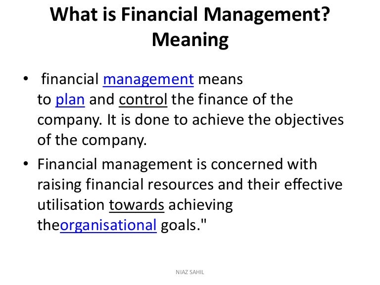 financial managemnet