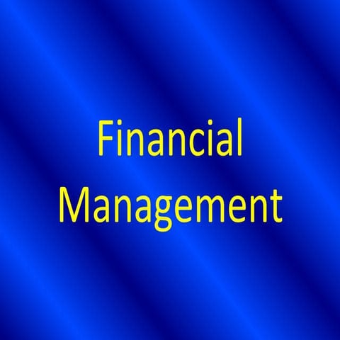 Financial management