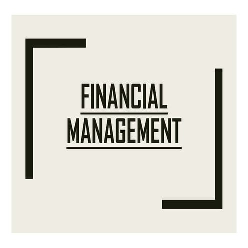 Financial management