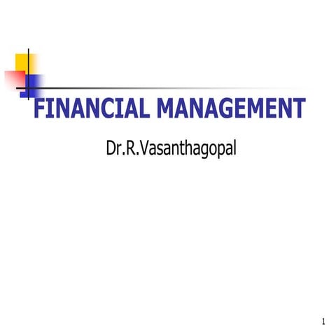 Financial management-Introduction