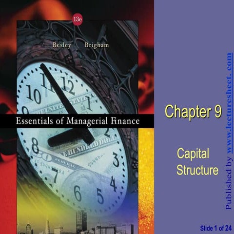 Financial management and policy chapter 9