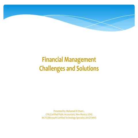 Financial Management Challenges