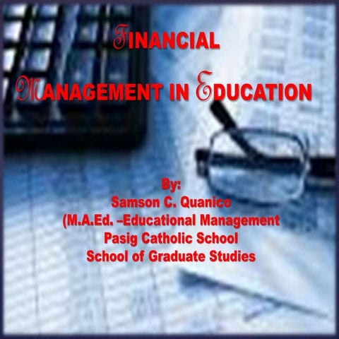 Financial Management in Education