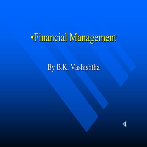  financial management