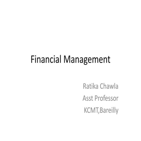 Financial management unit  1