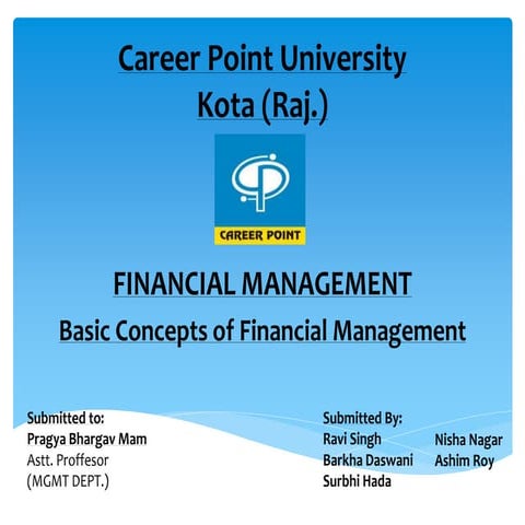 Financial management
