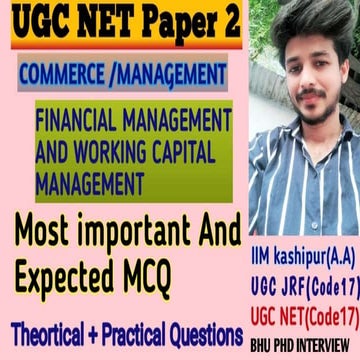 FINANCIAL MANAGEMENT,WCM MOST IMPORTANT AND EXPECTED MCQ.pptx