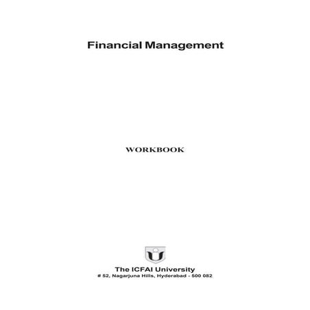 Financial management work book