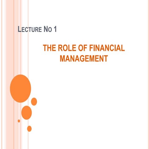 Financial managemet mba lect 1