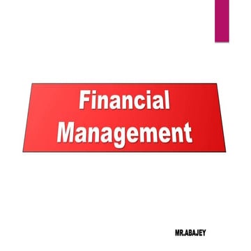 Financial managent
