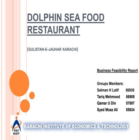 Dolphin Sea Food Restaurant PowerPoint Presentation