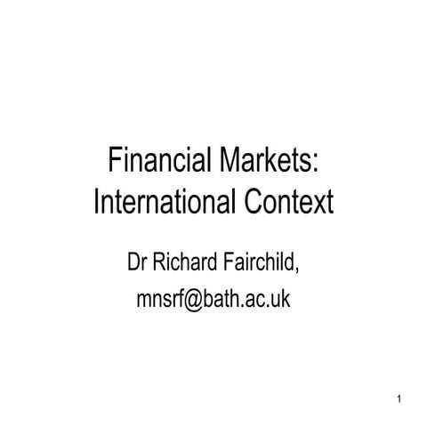 Financial Markets intrioduction to the .ppt