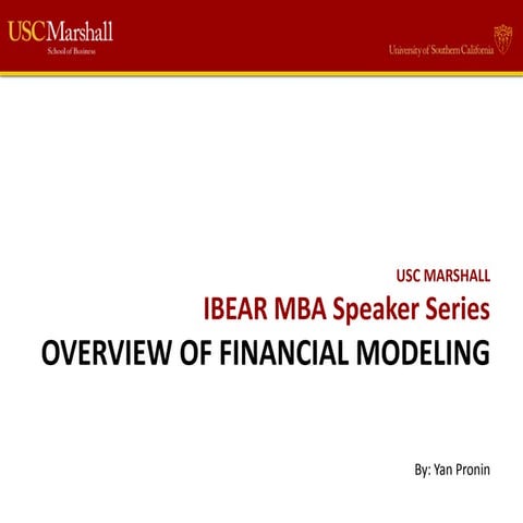 Overview of Financial modeling