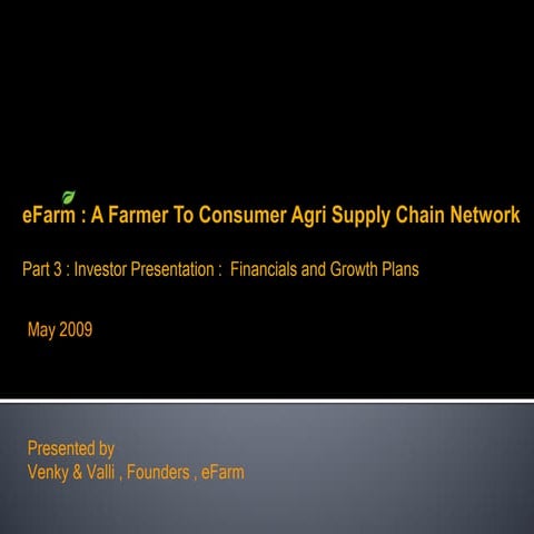 eFarm Financial Plan v1.0