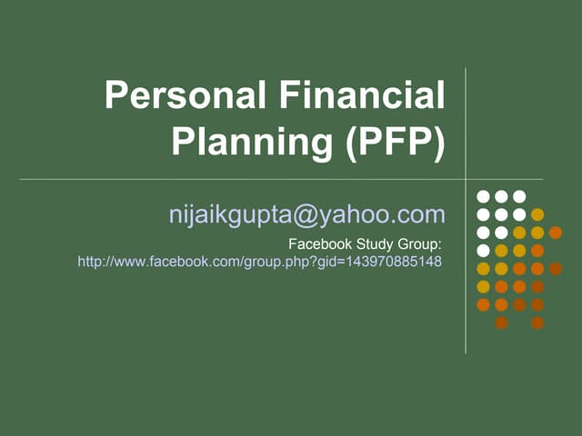 Personal Financial Planning Guide