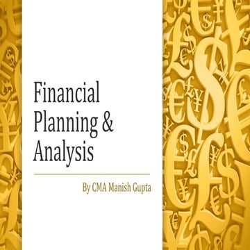 Financial planning and analysis (FP&A) | PPTX
