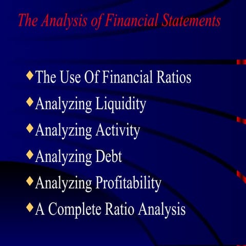 Financial ratio