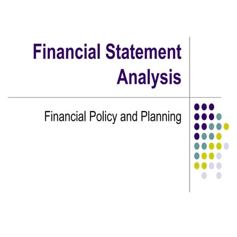 Ratio analysis in financial statement...