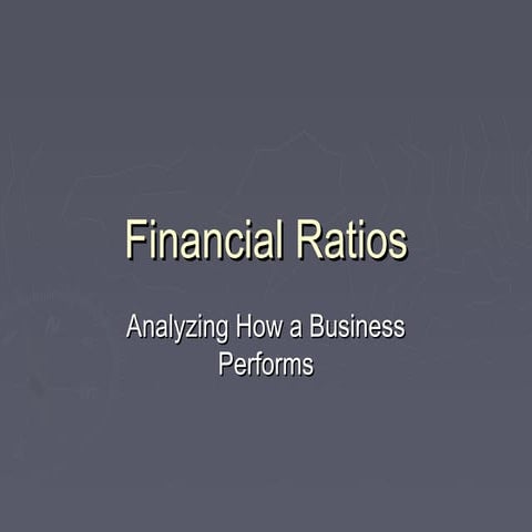 Financial Ratios
