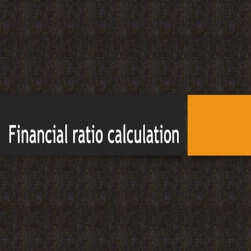 Financial ratios