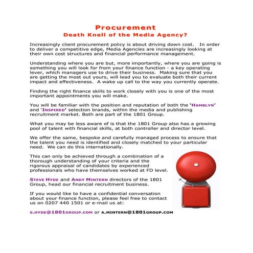 Financial Recruitment