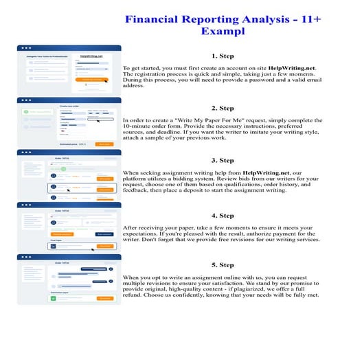 Financial Reporting Analysis - 11 Exampl