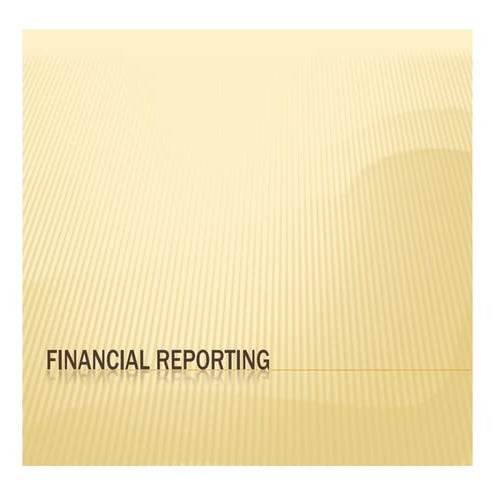 Financial Reporting Odtug