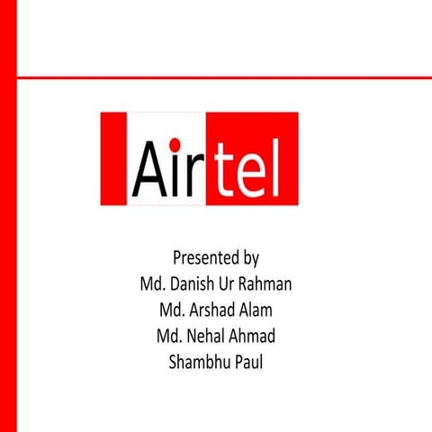 Financial report on airtel