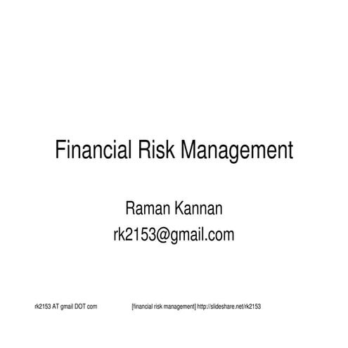 Financial risk management122