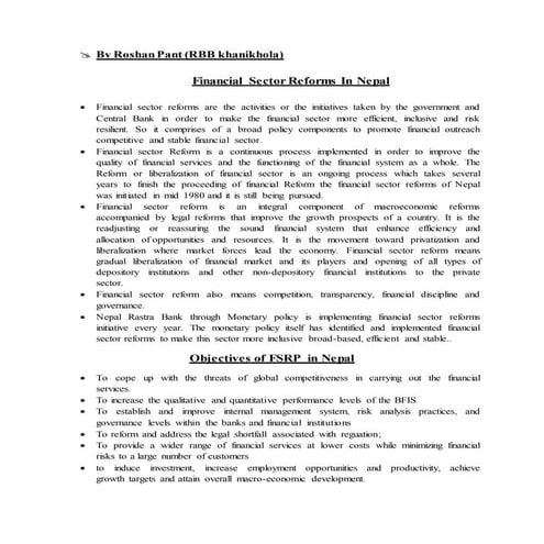 Financial Sector Reforms In Nepal.docx