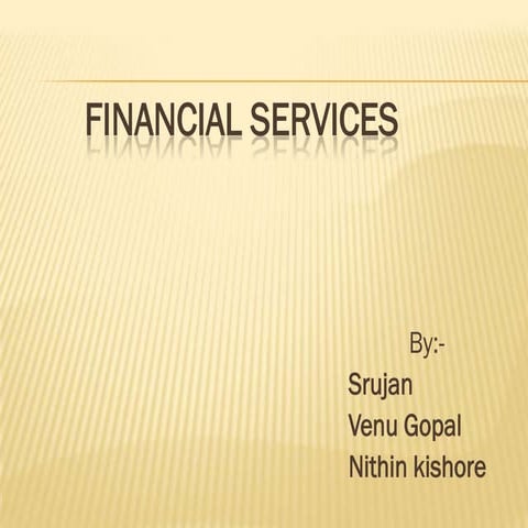 Financial services