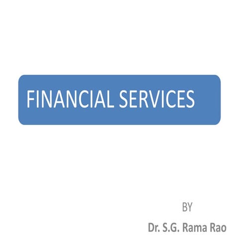 Financial services