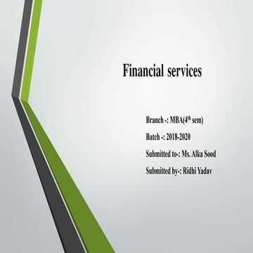Financial services