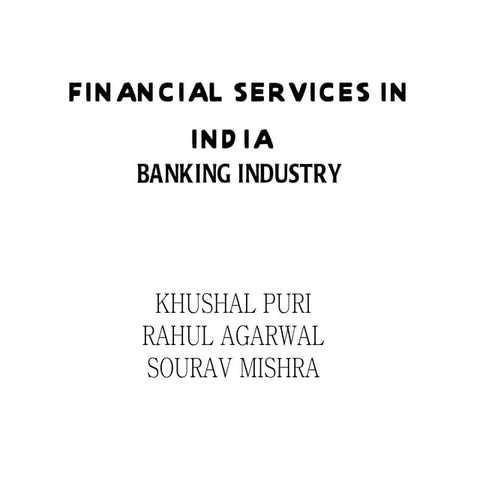 Financial services banking