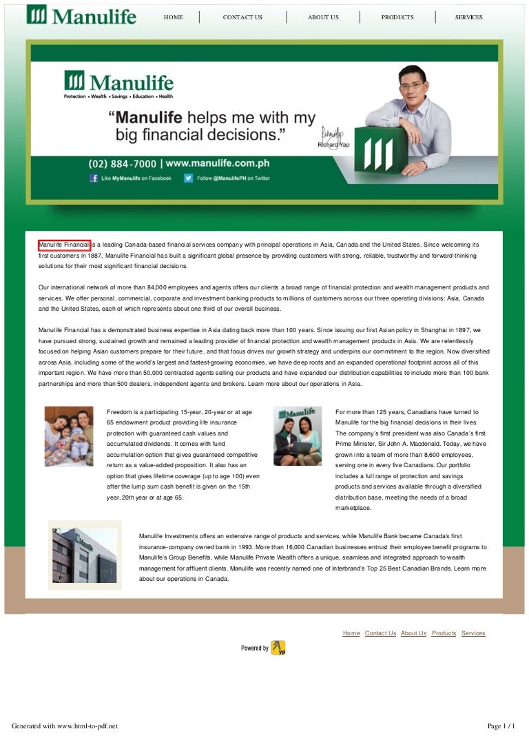 Manufacturers Insurance Co New Jersey Manufacturers Insurance Company