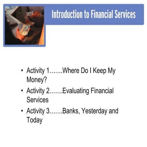 Financial services intr
