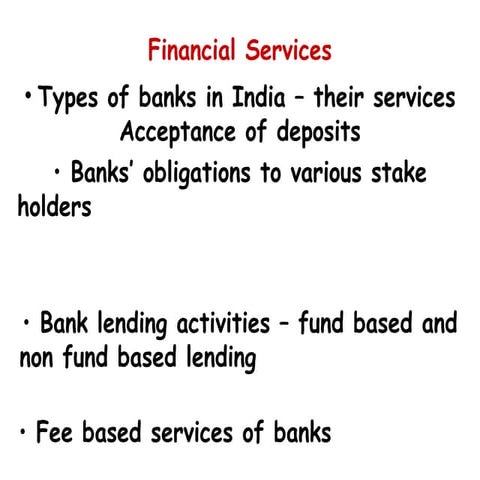 Financial Services