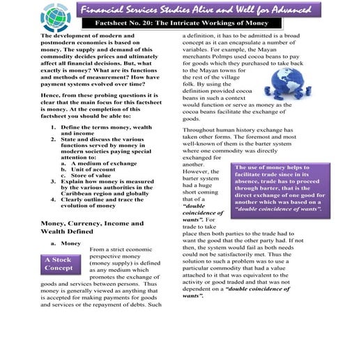 The Intricate Workings of Money