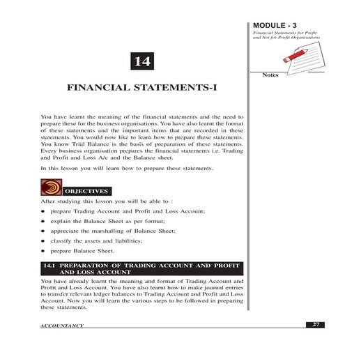 Financial statement i | PDF