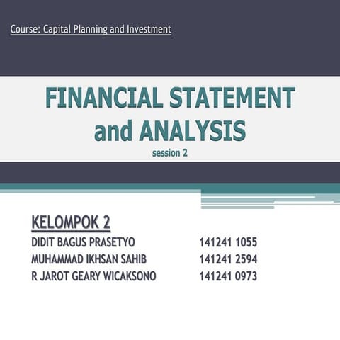 Financial statement analysis