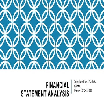 Financial statement analysis
