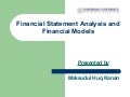 Financial Statement Analysis and Financial Models